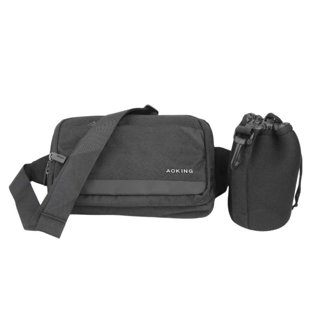 AOKING　雅仕都會單肩包-貴族黑/天空灰　BAG-022-SY95070　☆‧&deg;小荳の窩 &deg;‧☆㊣ 歷史價格詳細信息