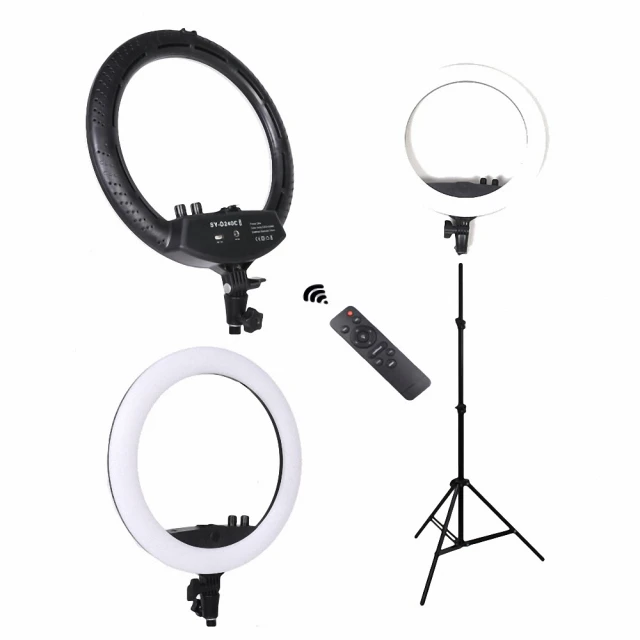 環形補光燈攝影套裝 6英寸RGB環形燈大力夾  雲臺雙色溫2850K-6500K 亮度可調 多種RGB模式 歷史價格詳細信息