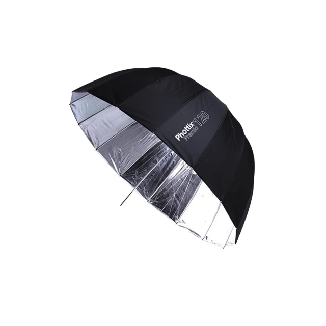Phottix Premio120公分 16根玻纖骨架 半圓弧外黑內銀反射傘-85373(免運) 歷史價格詳細信息