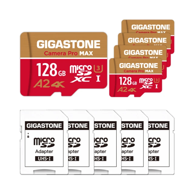 GIGASTONE 立達 Camera Pro microSDXC UHS-Ⅰ U3 128GB攝影高速記憶卡-5入組(128G A2 V60) 歷史價格詳細信息