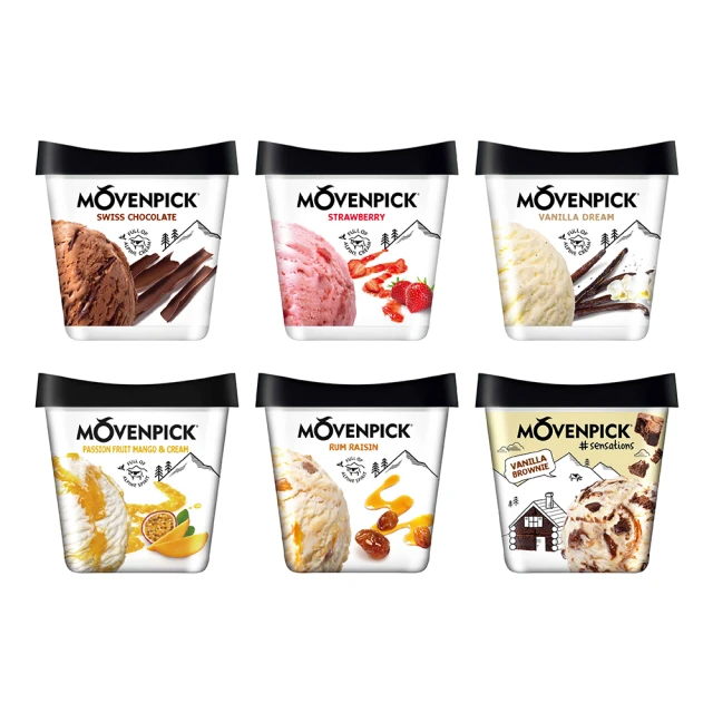 Movenpick莫凡彼冰淇淋500ml 3入組(口味可任選，下單時請填寫於備註) 歷史價格詳細信息
