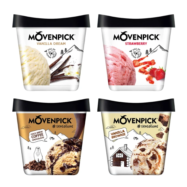 Movenpick莫凡彼冰淇淋500ml 3入組(口味可任選，下單時請填寫於備註) 歷史價格詳細信息