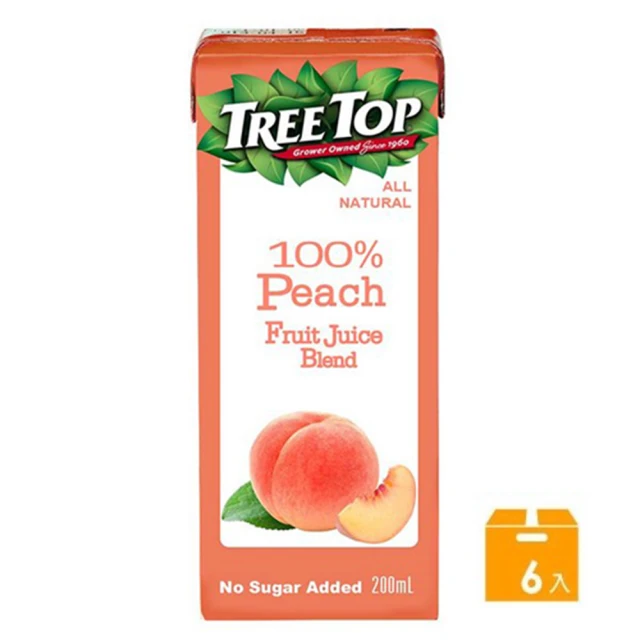 《Treetop》樹頂100%水蜜桃綜合果汁200ml*24入 歷史價格詳細信息