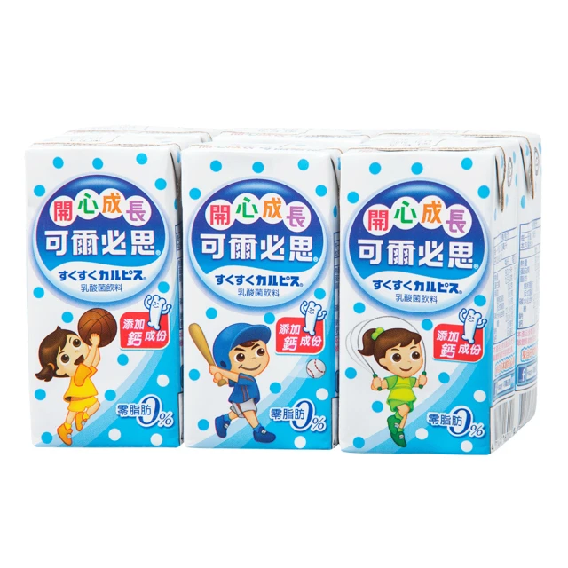 可爾必思 開心成長乳酸菌飲料-鈣(160mlX6包/組)[大買家] 歷史價格詳細信息