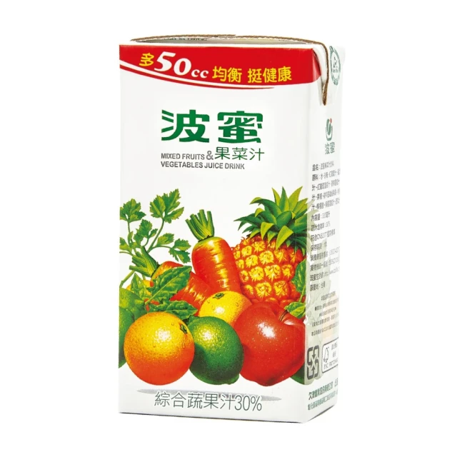 《波蜜》果菜汁300ml(24入/箱) 歷史價格詳細信息