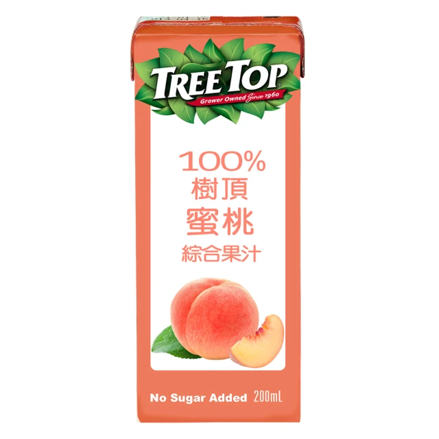 《Treetop》樹頂100%水蜜桃綜合果汁200ml*24入 歷史價格詳細信息