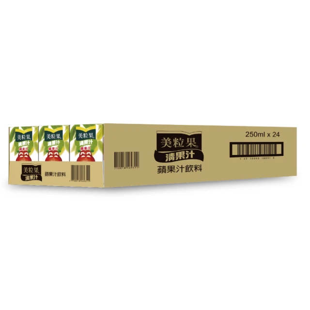 美粒果 清果汁蘋果汁飲料250ml*24入 歷史價格詳細信息
