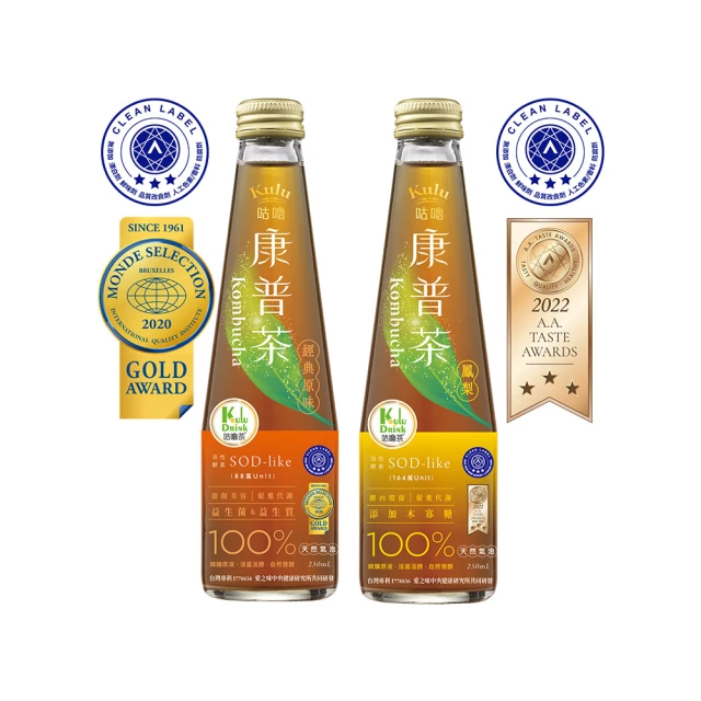 【KuluDrink咕嚕茶】咕嚕康普茶 250ml 6入禮盒(氣泡飲 康普茶 機能飲 益生菌) 價格比較,價格查詢,歷史價格詳細信息
