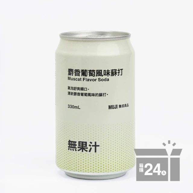 【MUJI 無印良品】麝香葡萄風味蘇打/３３０ｍｌ/24入 價格比較,價格查詢,歷史價格詳細信息