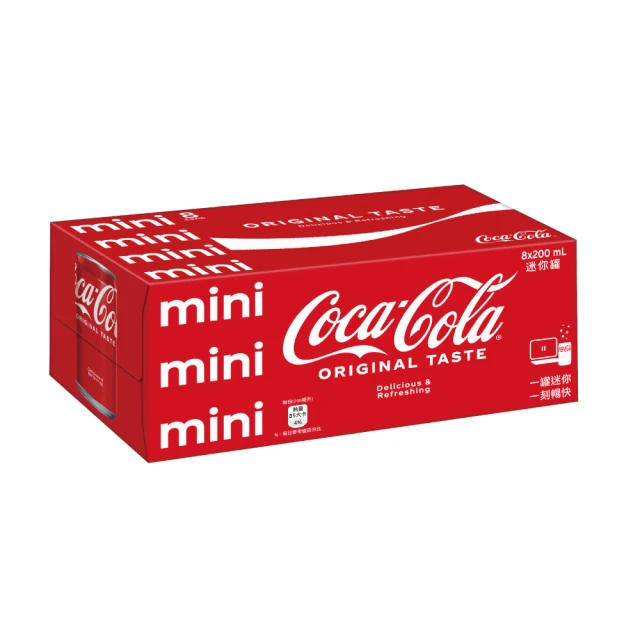 【Coca-Cola 可口可樂】迷你罐200ml x24入/箱 歷史價格詳細信息
