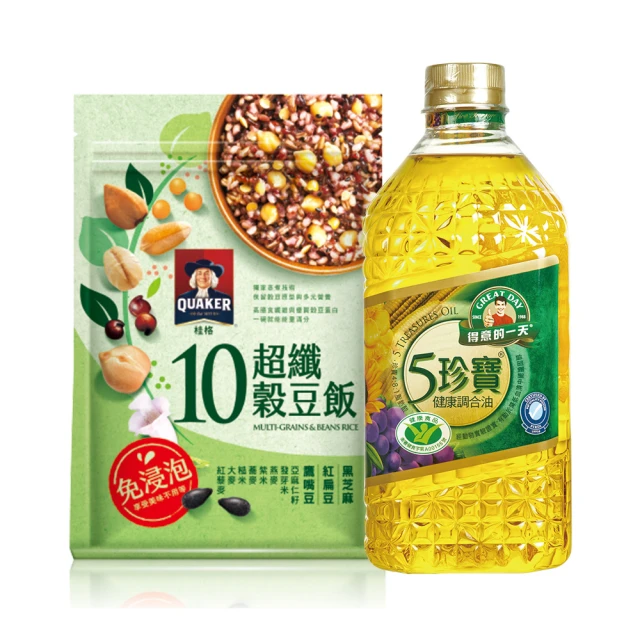 【QUAKER 桂格】免浸泡5+超纖穀飯1kgx3 歷史價格詳細信息