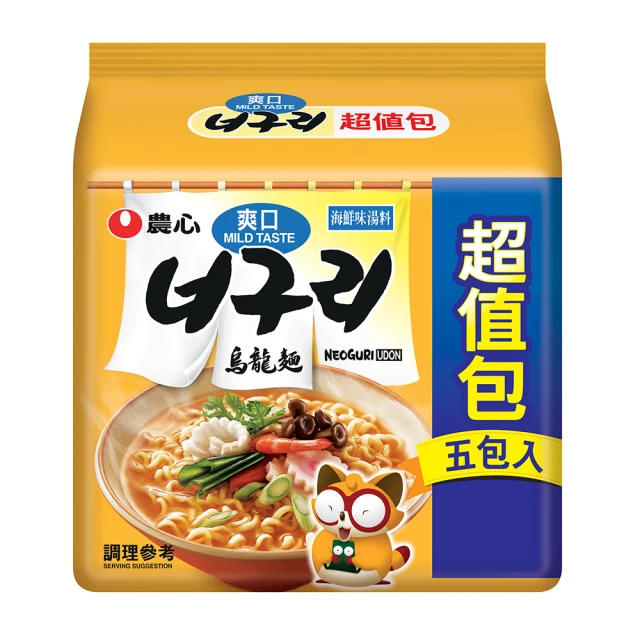 【NONG SHIM】農心 爽口海鮮烏龍麵超值包5入(600g) 價格比較,價格查詢,歷史價格詳細信息