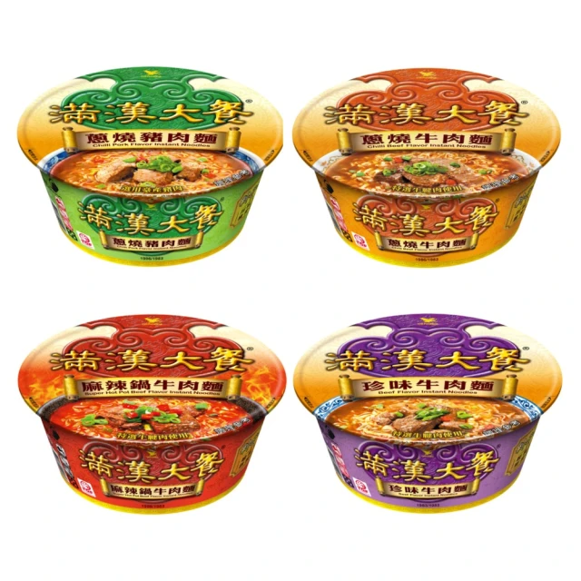 滿漢大餐蔥燒豬肉碗麵 193gx2碗/組  【大潤發】 歷史價格詳細信息