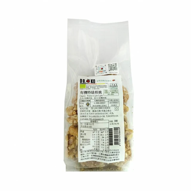 【DR.OKO 德逸】有機特級核桃(100gx1入) 價格比較,價格查詢,歷史價格詳細信息
