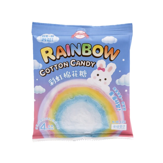 【韓國Sugarolly】彩虹棉花糖5種水果風味12g(棉花糖) 歷史價格詳細信息