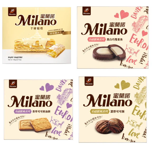 Milano蜜蘭諾 幸福歐風-濃厚可可酥 162g【家樂福】 歷史價格詳細信息