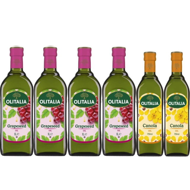 【Olitalia 奧利塔】葡萄耔油1000mlx4瓶(+玄米油500mlx2瓶-禮盒組) 歷史價格詳細信息