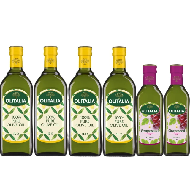 【Olitalia 奧利塔】純橄欖油1000mlx4瓶(+玄米油500mlx2瓶-禮盒組) 歷史價格詳細信息