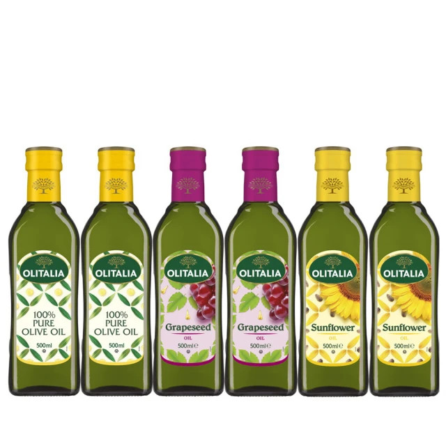 Olitalia奧利塔純橄欖油+葡萄籽油+葵花油-主廚料理組1000mlx4瓶-加贈玄米油500mlx1瓶 歷史價格詳細信息