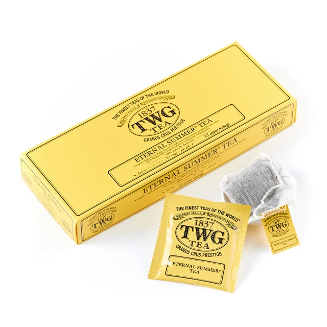 【TWG Tea】盛夏緋紅茶包禮物組(手工純棉茶包 15包/盒+茶碟+茶棒糖) 歷史價格詳細信息