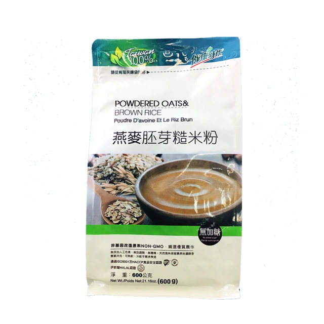 健康時代 燕麥胚芽糙米粉(500g/袋)-無糖 共12包~宅配免運~100%無添加 全素 歷史價格詳細信息