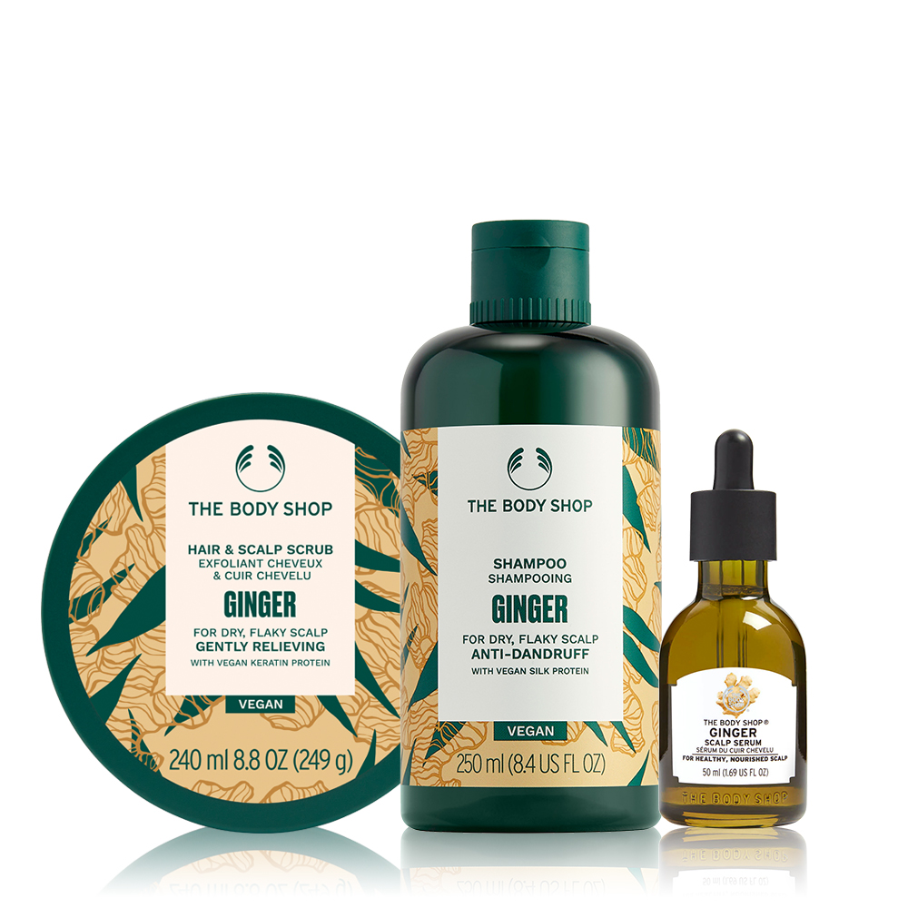 【THE BODY SHOP 美體小舖】薑根抗屑洗髮1+2組(洗髮精400ML+60ML+護手霜10ML) 歷史價格詳細信息