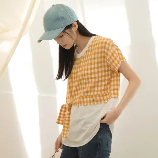 【betty’s 貝蒂思】假兩件綁帶七分袖雪紡上衣(共二色) 歷史價格詳細信息