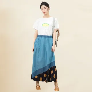 【betty’s 貝蒂思】牛仔布拼接點點壓摺長裙(淺藍) 價格比較,價格查詢,歷史價格詳細信息