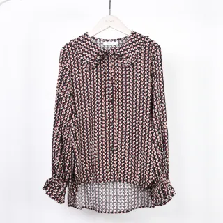 【betty’s 貝蒂思】幾何圖形圓領長袖T-shirt(黑色) 歷史價格詳細信息