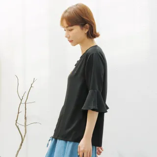 【betty’s 貝蒂思】造型口袋印花拼接上衣(黃色) 歷史價格詳細信息