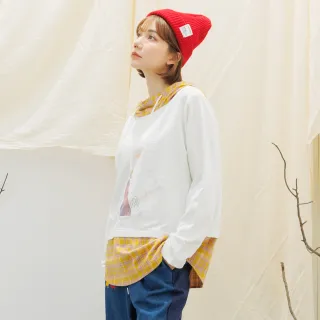 【betty’s 貝蒂思】格子前後拼接口袋上衣(深黃色) 歷史價格詳細信息