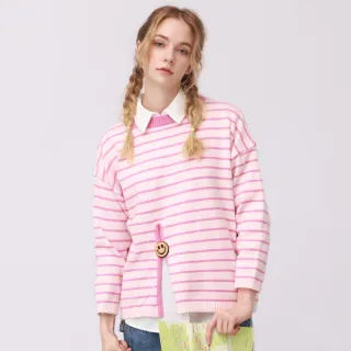 【betty’s 貝蒂思】條紋前後撞色拼接落肩T-shirt(共二色) 歷史價格詳細信息