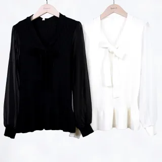 betty’s貝蒂思　拼接細直條紋寬版襯衫(深藍) 歷史價格詳細信息