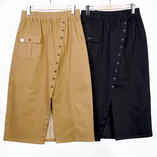 【betty’s 貝蒂思】腰鬆緊斜片排釦雪紡褲裙(黑色) 歷史價格詳細信息