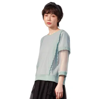 【betty’s 貝蒂思】袖口蕾絲圓領刺繡素色上衣(深黃) 歷史價格詳細信息