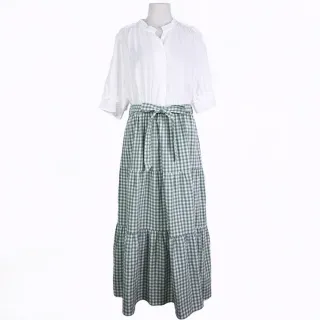 【betty’s 貝蒂思】鏤空蕾絲半開襟立領澎袖T-shirt(黑色) 歷史價格詳細信息