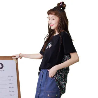 【betty’s 貝蒂思】彩色條紋下擺拼接抽繩長袖T-shirt(綠色) 歷史價格詳細信息