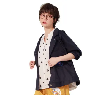 【betty’s 貝蒂思】率性大翻領下擺鬆緊薄外套(共二色) 歷史價格詳細信息