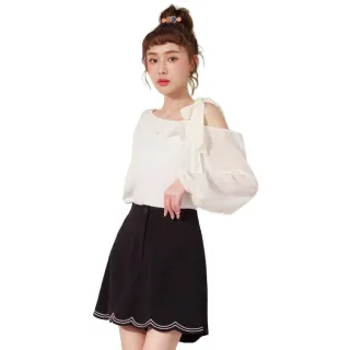 【betty’s 貝蒂思】OL腰鬆緊素色短褲(黑色) 歷史價格詳細信息