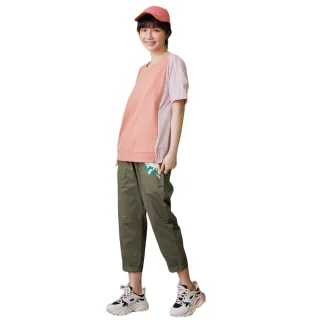 【betty’s 貝蒂思】腰鬆緊口袋印花休閒長褲(米白色) 歷史價格詳細信息