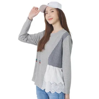 【betty’s 貝蒂思】千鳥格紋拚色雪紡上衣(粉紫色) 歷史價格詳細信息