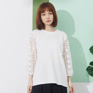 betty’s貝蒂思　圓領素面荷葉蕾絲上衣 (深藍) 歷史價格詳細信息