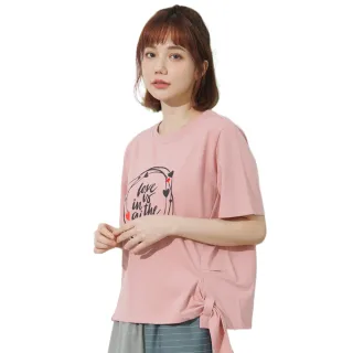 【betty’s 貝蒂思】圓領愛心印花字母T-shirt(粉色) 價格比較,價格查詢,歷史價格詳細信息