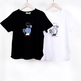 【betty’s 貝蒂思】花花刺繡紗V領T-shirt(共二色) 歷史價格詳細信息