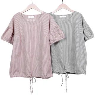 【betty’s 貝蒂思】細條紋落肩長袖T-shirt(米白) 歷史價格詳細信息