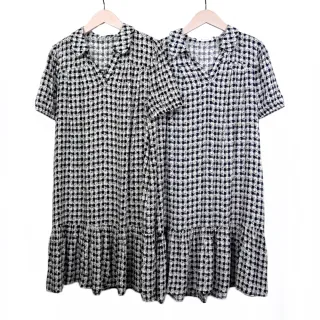 【betty’s 貝蒂思】格紋開襟方領綁帶澎澎袖上衣(共二色) 歷史價格詳細信息