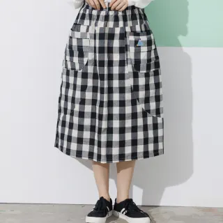 【betty’s 貝蒂思】鬆緊大格子長裙(咖啡色) 歷史價格詳細信息