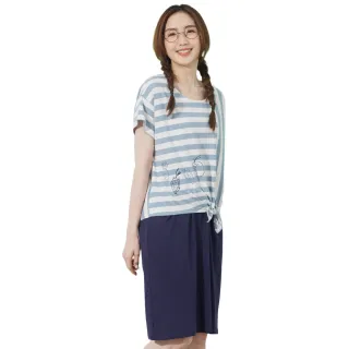 【betty’s 貝蒂思】條紋拼接落肩長袖上衣(淺灰色) 歷史價格詳細信息