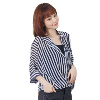 【betty’s 貝蒂思】假兩件條紋翻領雪紡上衣(紅色) 歷史價格詳細信息