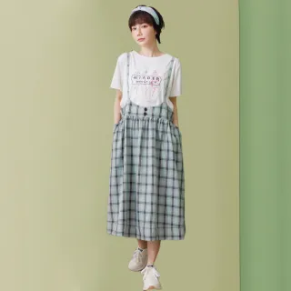 【betty’s 貝蒂思】假兩件吊帶牛仔細格洋裝(淺藍) 歷史價格詳細信息